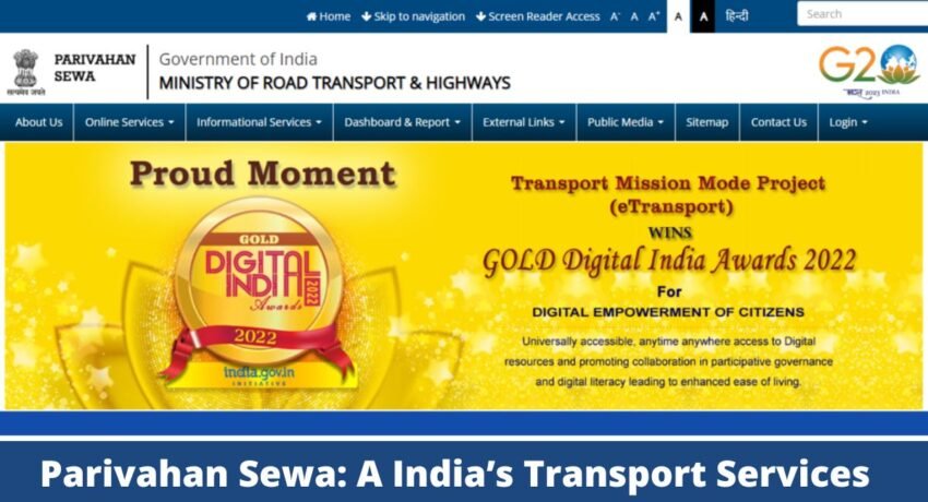 Parivahan Sewa: A India’s Transport Services