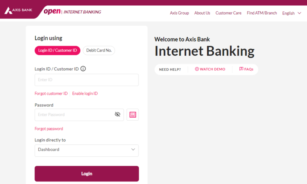 Tallyman Axis Bank Login Process